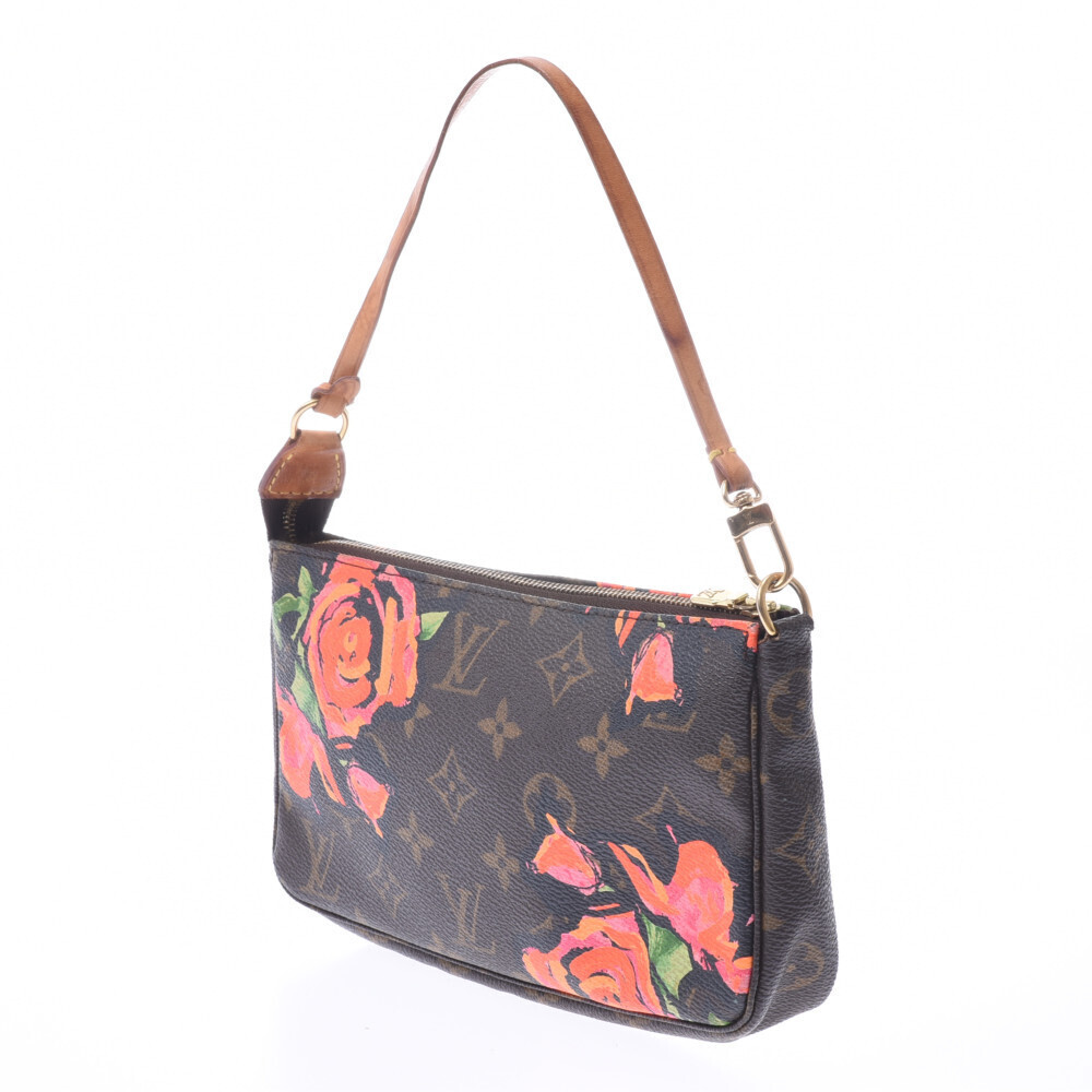 LOUIS VUITTON Rose Pink Pochette Accessoires Brown Accessory - Picture 2 of 9
